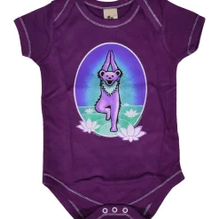 Sale GD Yoga Bear Purple Onesie Kids Onesies | Grateful Dead
