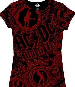 Discount Girls Got Rythym Black Juniors Long Length T-Shirt Women Juniors Long Length | Ac-Dc