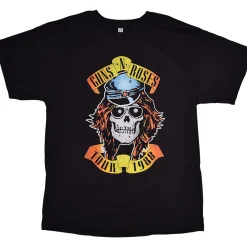 Clearance GNR Appetite 1988 Tour Black T-Shirt T-Shirt | Guns N Roses