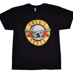 New GNR Bullet Logo Black T-Shirt T-Shirt | Guns N Roses