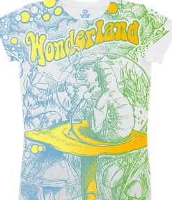 Discount Go Ask Alice White Juniors Long Length T-Shirt Women Juniors Long Length | Light Fantasy