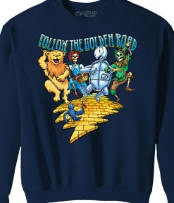 Best Golden Road Navy Sweatshirt Sweatshirt | Grateful Dead