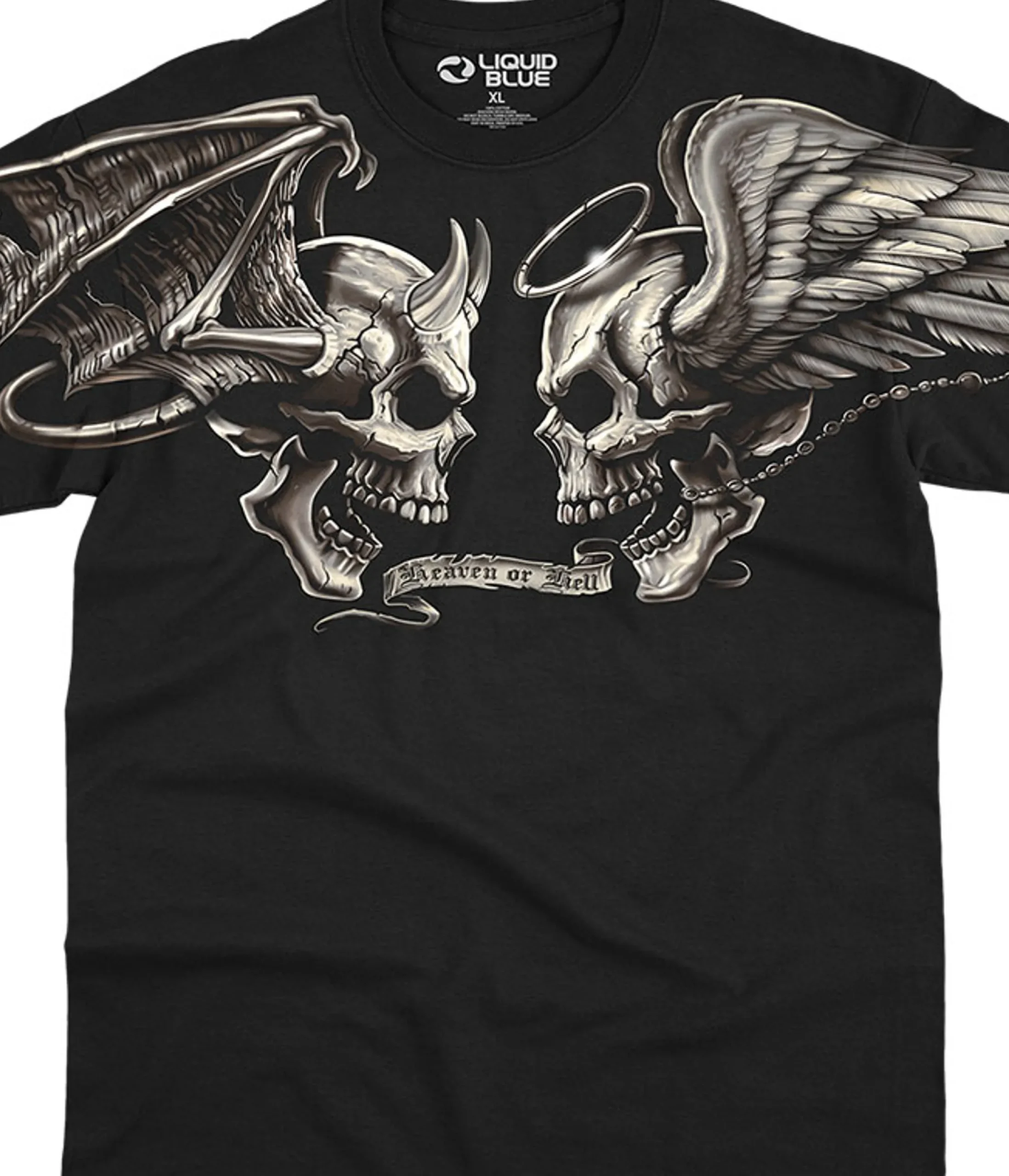 Online Good And Evil Black T-Shirt T-Shirt | Halloween