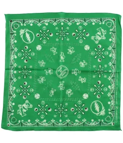 Sale Good Ol GD Green Bandana Green Bandanas | Grateful Dead