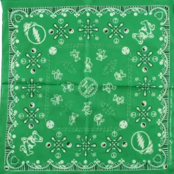 Sale Good Ol GD Green Bandana Green Bandanas | Grateful Dead