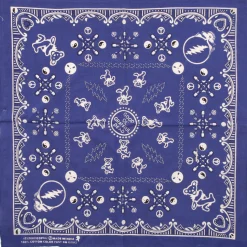 Clearance Good Ol GD Navy Bandana Bandanas | Grateful Dead