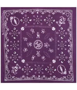 Best Good Ol GD Purple Bandana Bandanas | Grateful Dead