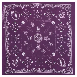 Best Good Ol GD Purple Bandana Bandanas | Grateful Dead