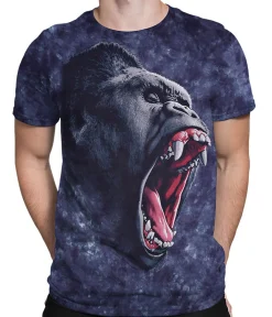 Best Gorilla Power Tie-Dye T-Shirt T-Shirt | Exotic Wildlife