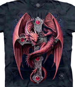 Hot Gothic Guardian Classic Cotton T-Shirt T-Shirt | Dragons