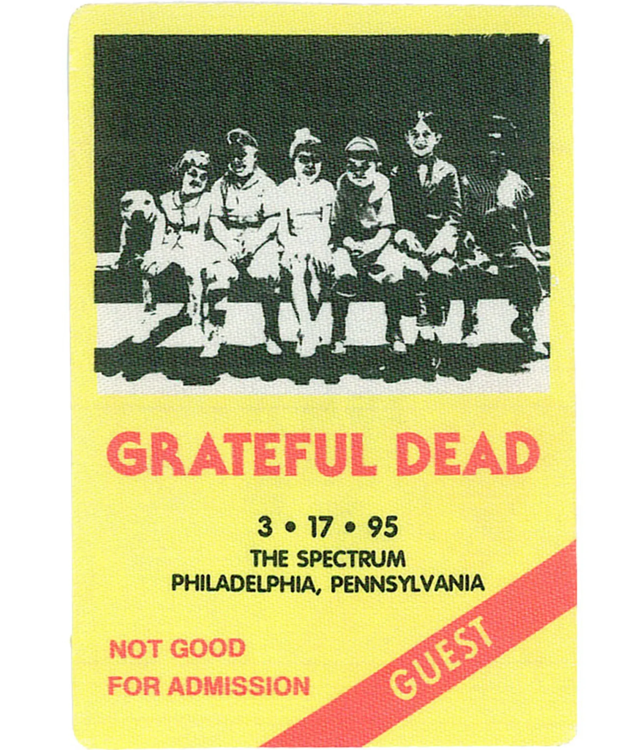 Clearance Grateful Dead 1995 03-17 Backstage Pass Grateful Dead