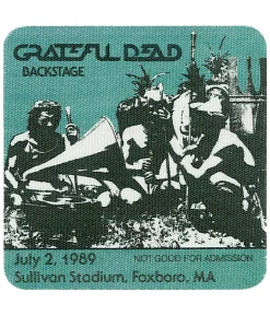 Fashion Grateful Dead 1989 07-02 Backstage Pass Grateful Dead