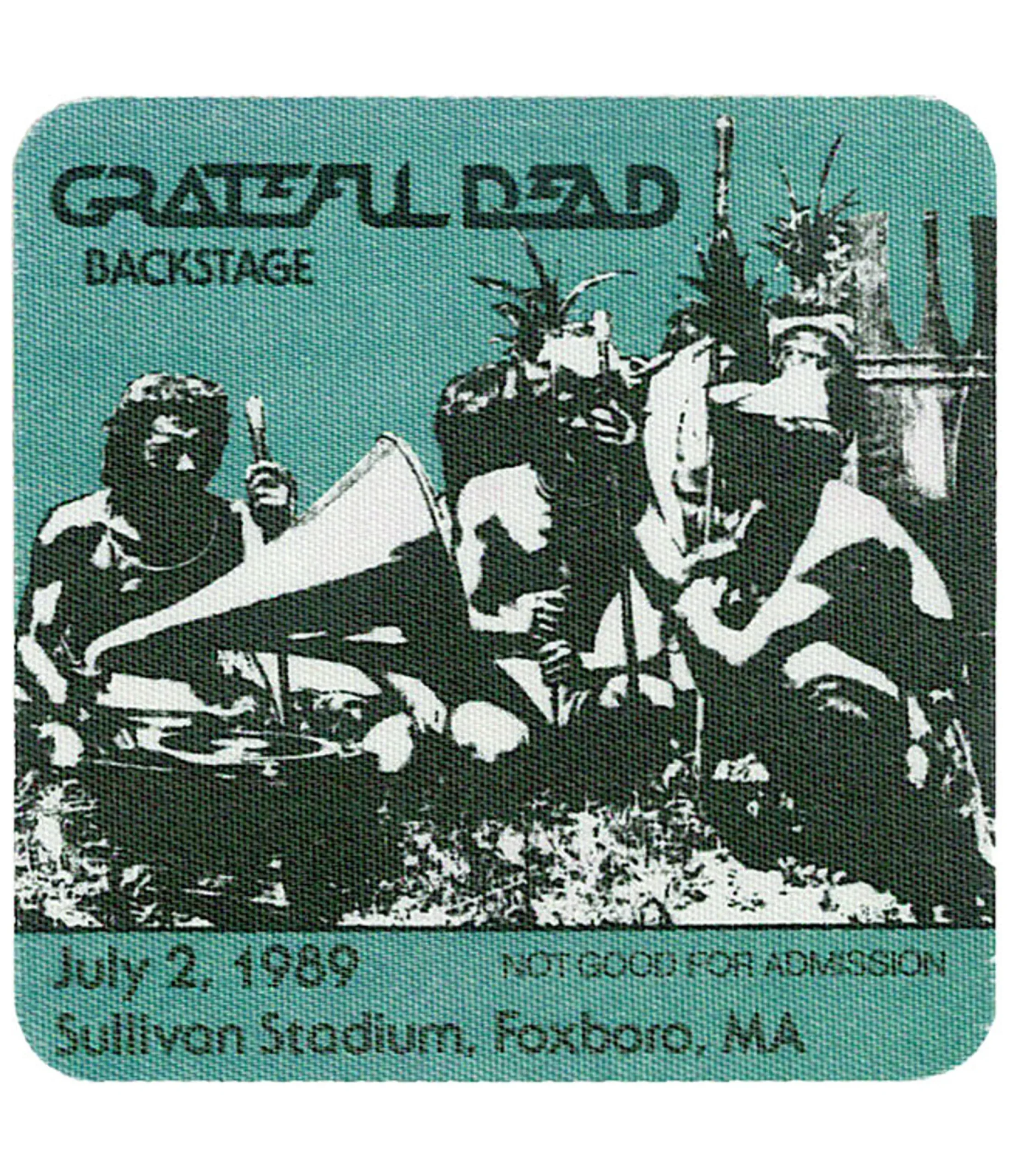 Fashion Grateful Dead 1989 07-02 Backstage Pass Grateful Dead