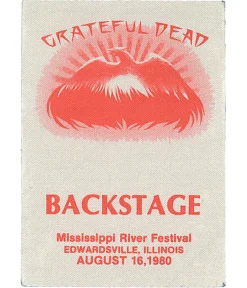 Best Grateful Dead 1980 08-16 Backstage Pass Grateful Dead