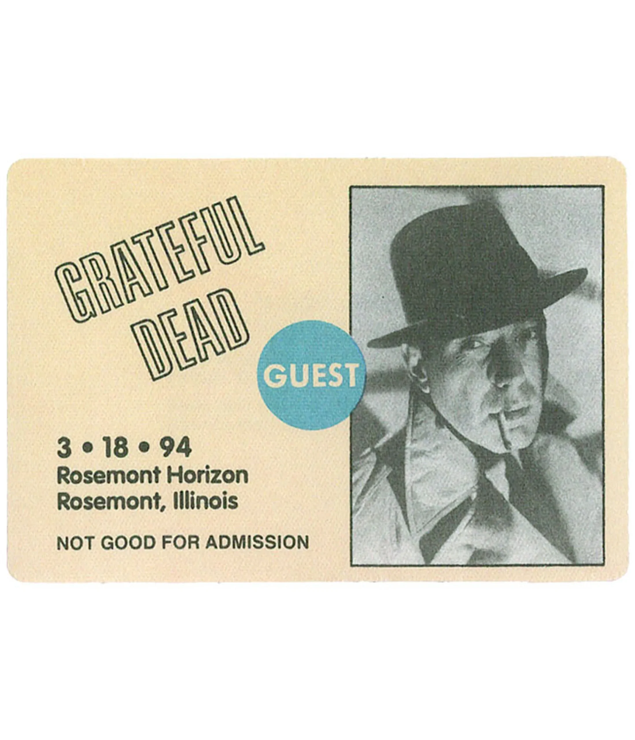 Outlet Grateful Dead 1994 03-18 Backstage Pass Grateful Dead