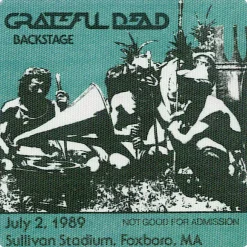 Fashion Grateful Dead 1989 07-02 Backstage Pass Grateful Dead