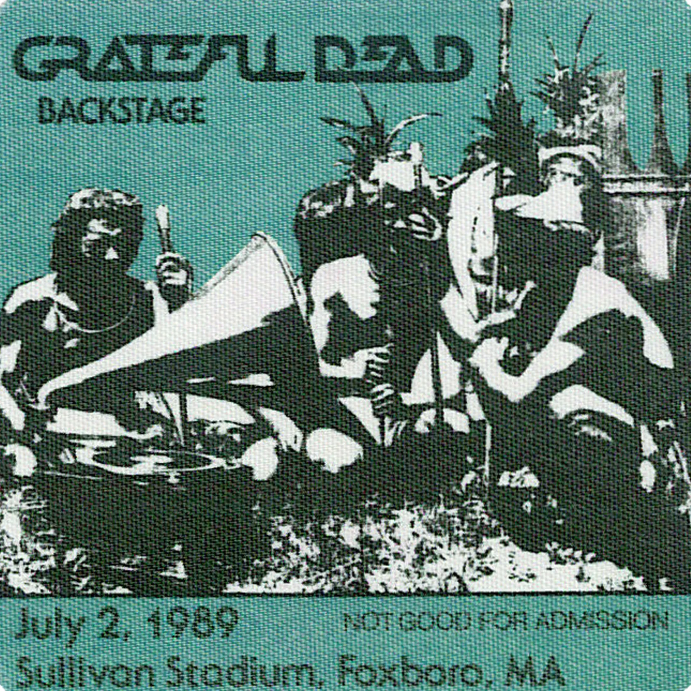 Fashion Grateful Dead 1989 07-02 Backstage Pass Grateful Dead