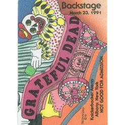Hot Grateful Dead 1991 03-23 Backstage Pass Grateful Dead