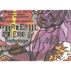 Sale Grateful Dead 1991 09-21 Backstage Pass Grateful Dead