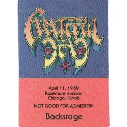Best Grateful Dead 1989 04-11 Backstage Pass Grateful Dead