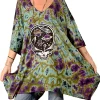 Clearance Grateful Dead Space Your Face Tie-Dye Poncho Ponchos | Grateful Dead