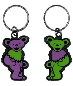 Sale Green And Purple Bear Keychain Keychains | Grateful Dead