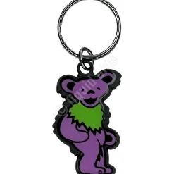 Sale Green And Purple Bear Keychain Keychains | Grateful Dead