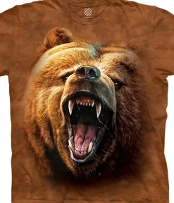 Best Grizzly Growl Kids' T-Shirt Kids Youth | North American Animals