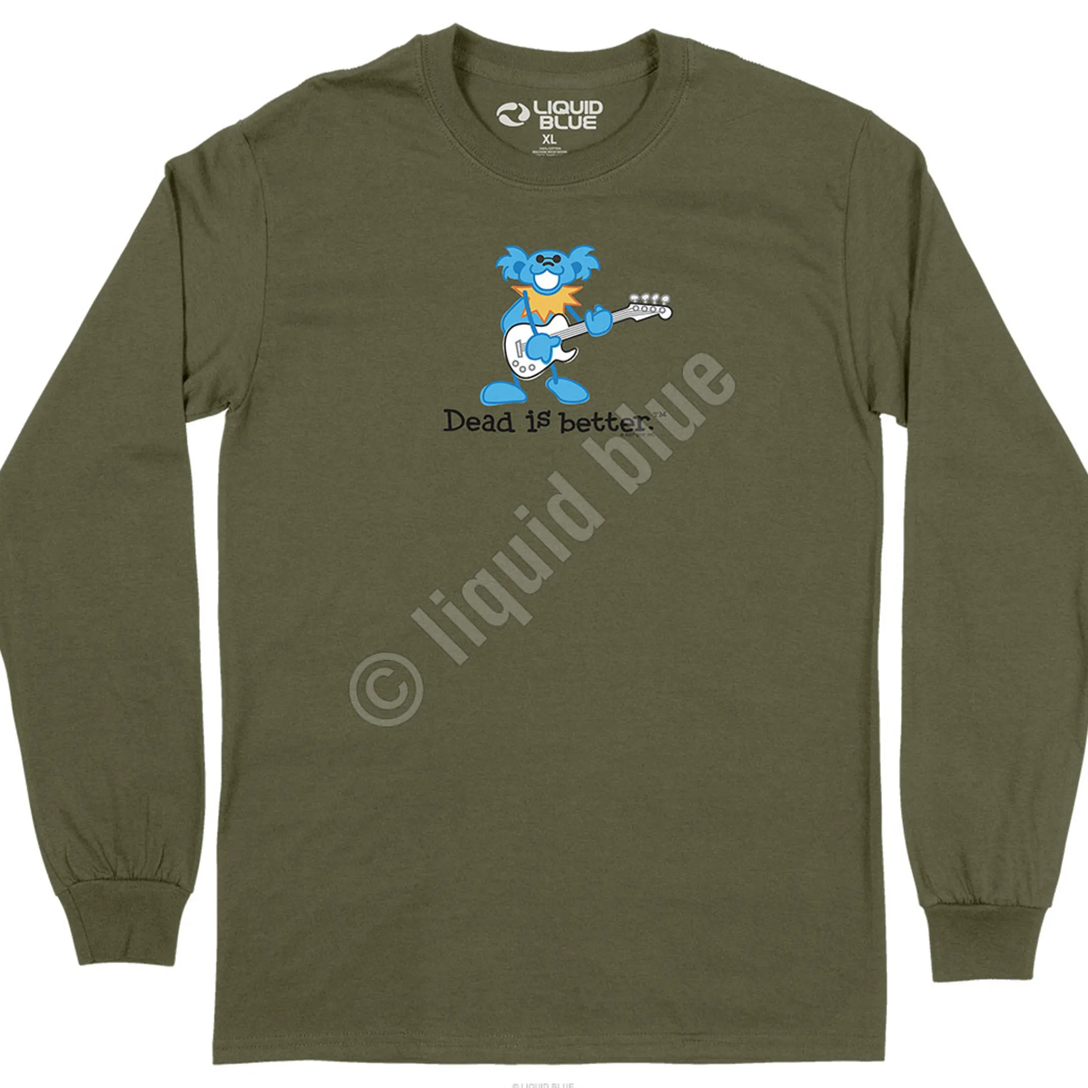Clearance Guitar Dead Is Better Long Sleeve T-Shirt Long Sleeve | Grateful Dead