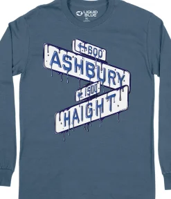 Online Haight Ashbury Sign Long Sleeve T-Shirt Long Sleeve | Haight Ashbury