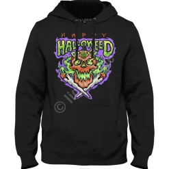 Outlet Halloweed Skull Black Hoodie Hoodie | Halloween