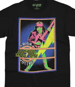 Online High Voltage Blacklight Black T-Shirt T-Shirt | Blacklight