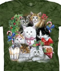 Hot Holiday Kittens Kids' T-Shirt Kids Youth | Christmas