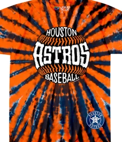 Hot Houston Astros Burst Tie-Dye T-Shirt T-Shirt | Houston Astros