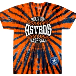 Hot Houston Astros Burst Tie-Dye T-Shirt T-Shirt | Houston Astros