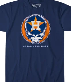 Clearance Houston Astros Steal Your Base Navy Athletic T-Shirt Athletic T-Shirt | Houston Astros