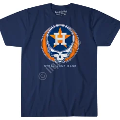 Clearance Houston Astros Steal Your Base Navy Athletic T-Shirt Athletic T-Shirt | Houston Astros