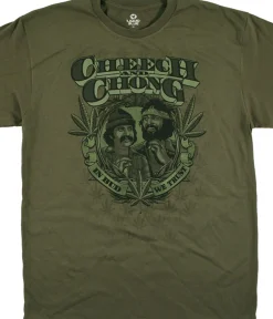 Fashion In Bud We Trust Green T-Shirt T-Shirt | Cheech And Chong