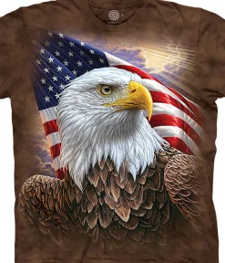 Online Independence Eagle Classic Cotton T-Shirt T-Shirt | Birds