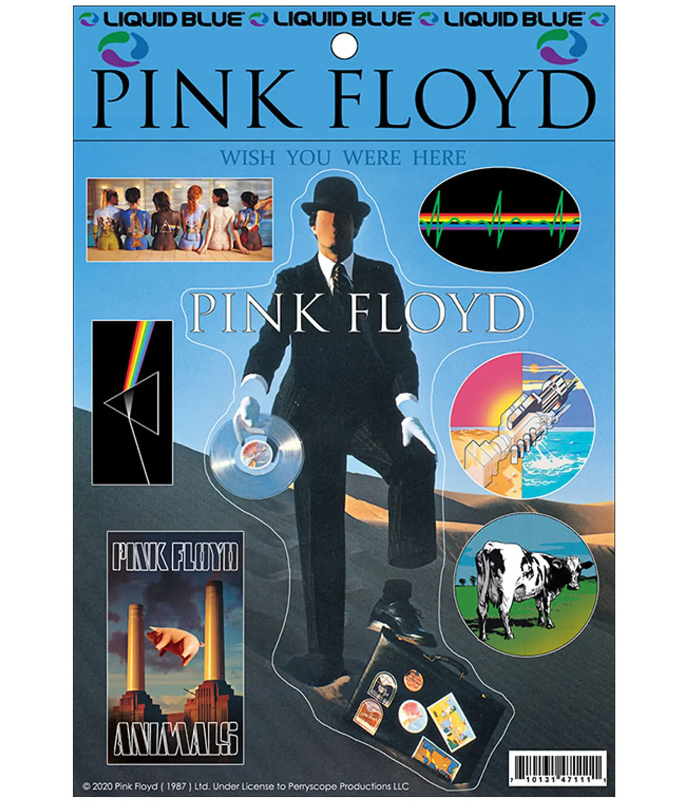 Best Invisible Man Multi Sticker Pink Floyd