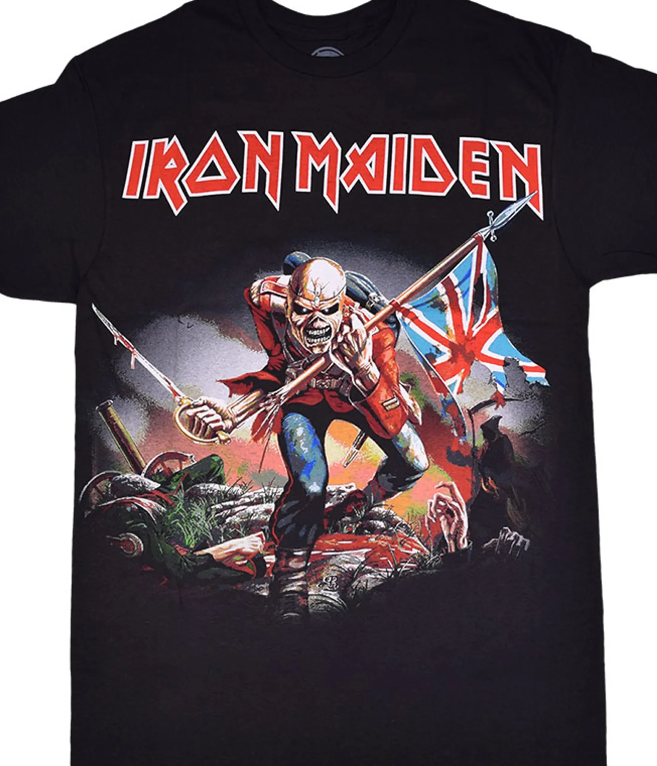 Best Iron Maiden Trooper Black T-Shirt T-Shirt | Iron Maiden