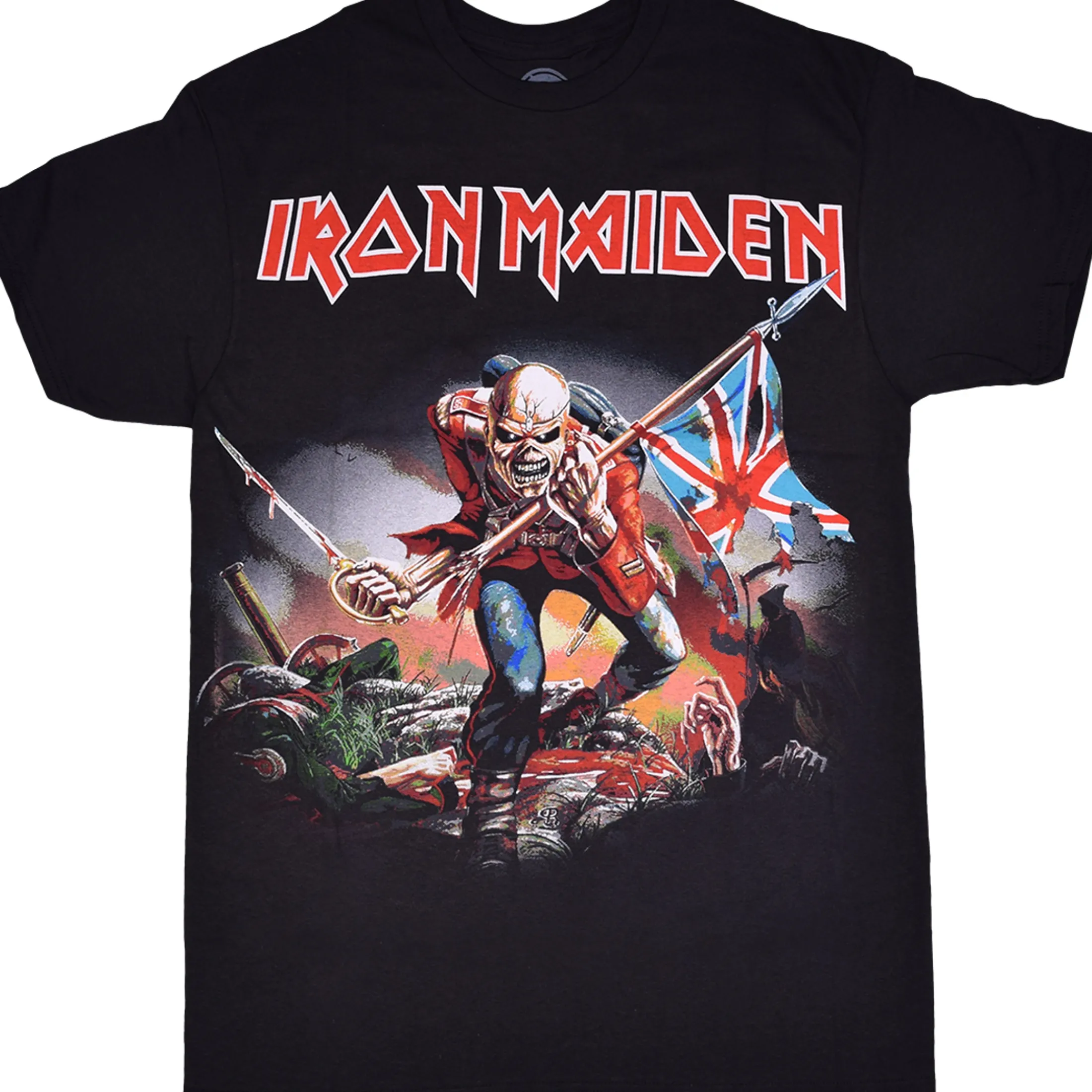 Best Iron Maiden Trooper Black T-Shirt T-Shirt | Iron Maiden