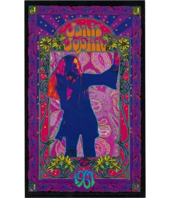 Hot Janis Joplin '67 Poster Sticker Janis Joplin