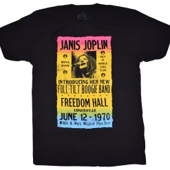 New Janis Joplin Freedom Hall Poster Black T-Shirt T-Shirt | Janis Joplin