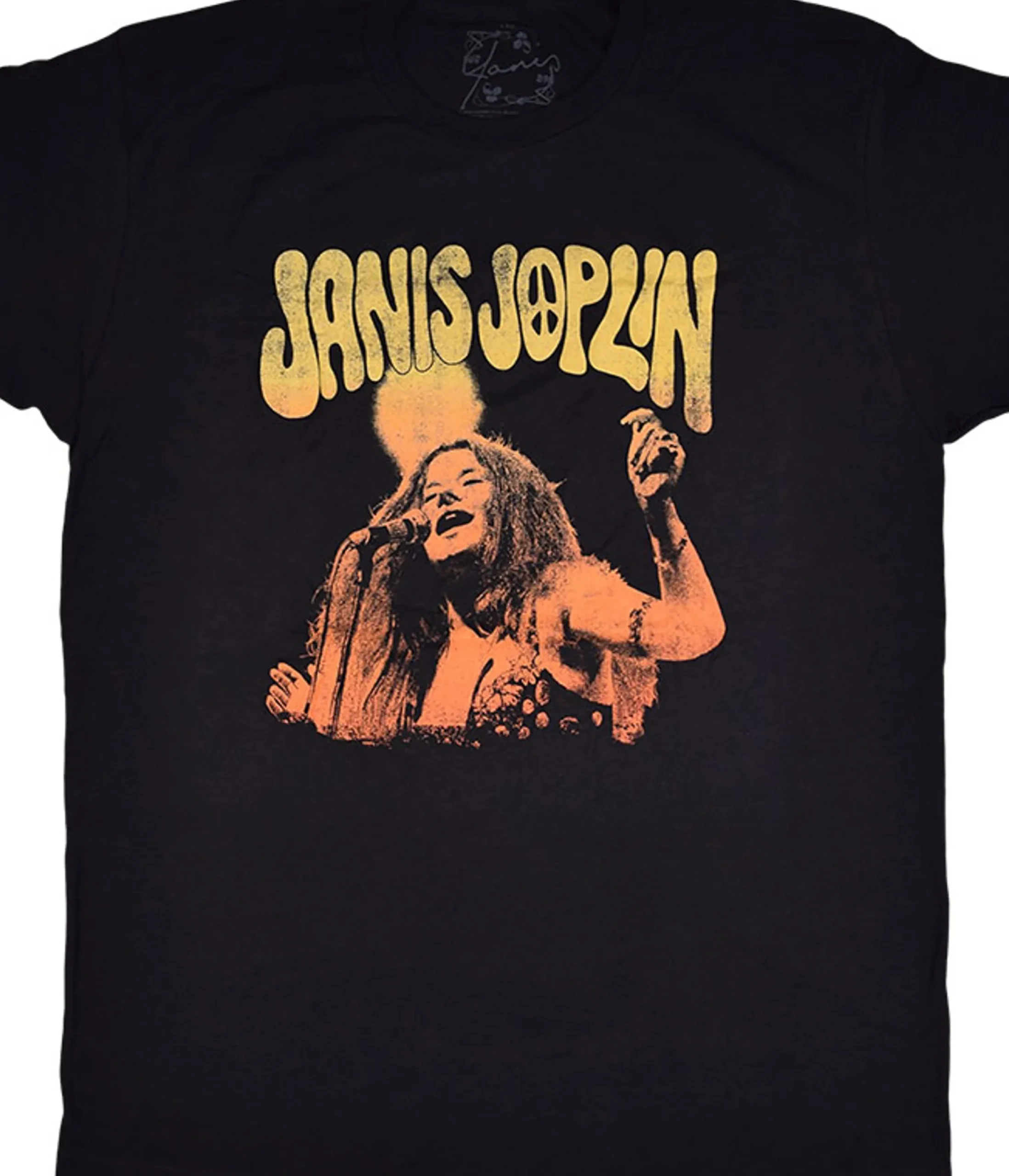 Best Janis Joplin Live Black Athletic T-Shirt Athletic T-Shirt | Janis Joplin