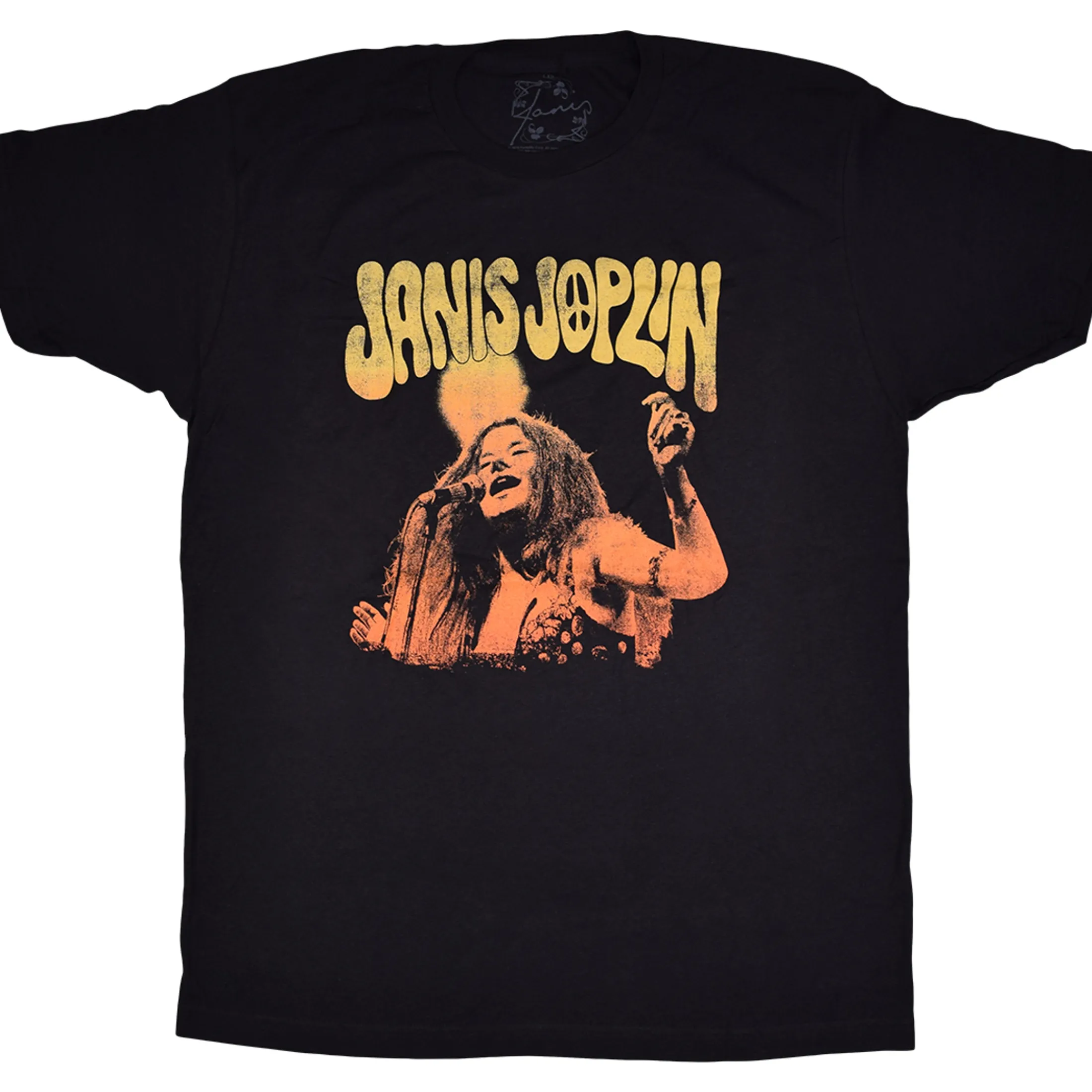 Best Janis Joplin Live Black Athletic T-Shirt Athletic T-Shirt | Janis Joplin