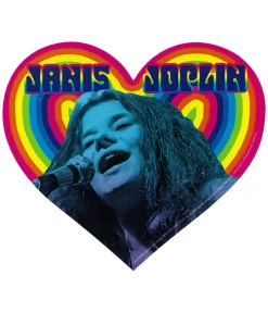 Clearance Janis Joplin Rainbow Heart Sticker Janis Joplin