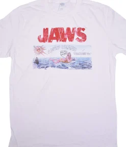 Sale Jaws Island White T-Shirt T-Shirt | Jaws