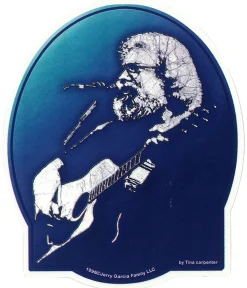 Discount Jerry Garcia Acoustic Sticker Jerry Garcia | Grateful Dead