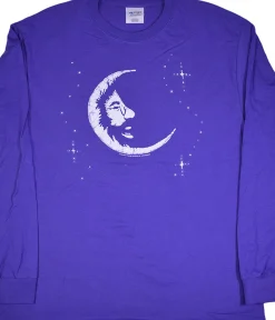 Best Jerry Moon Purple Long Sleeve T-Shirt Long Sleeve | Jerry Garcia